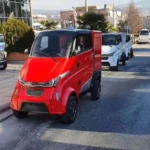 أربع عجلات عربة طعام كهربائية صندوق الجرو شاحنة صغيرة أداة كهربائية تسليم البضائع