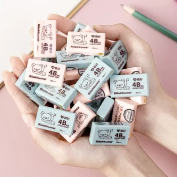 إلين بروك 1 قطعة 4B لطيف Rilakkuma الجدة محايات للأطفال العاب مطاطية Kawaii القرطاسية اللوازم المكتبية المدرسية الإبداعية ممحاة