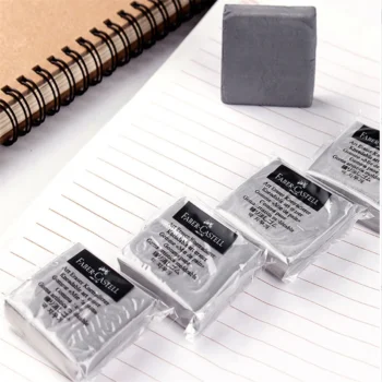 1 قطعة فابر كاستل اللدونة لينة المطاط ممحاة طالب الرسم رسم تسليط الضوء الجدة البلاستيسين ممحاة قلم رصاص وازم الفن