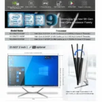 كمبيوتر مكتبي 27 بوصة أبيض للألعاب مزود بمعالج إنتل 8 كور i7 11700F DDR4 مع نفيديا GTX1650 4G GDDR5 لألعاب الكمبيوتر