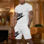 Spring/Summer Fashion Men's Casual Sports Short sleeve suit, two-piece set, T-shirt and pants, men's wear, Summer fashion