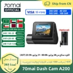 Global 70mai Dash Cam A200 Dual-channel Record 1080P HDR 2'' IPS Screen 24H Parking Monitor 70mai Car DVR A200 WIFI APP 130° FOV