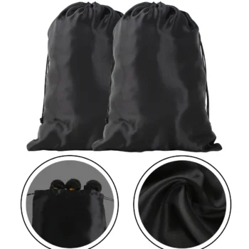 20 color choice 25x35cm satin storage bag for wigs or bundles drawstring bag for travel essentials