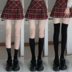 kf-S0fc4e953b6a84963906562b6455d8e2bJ-Solid-Color-Black-White-Long-Socks-Stockings-JK-Japan-Style-School-Girls-Thigh-High-Stockings-Lolita