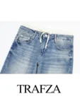 kf-Sc4328445c9f645eb9956204703facee2S-TRAFZA-Women-Fashion-Patchwork-Denim-Pants-Lace-Up-Zipper-Fly-Jeans-Trousers-Pockets-Female-Casual-Mid