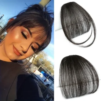 WIGSIN Synthetic Air Bangs Clip In Bangs Front Neat Bangs Fringe Hair Women Clip In Hair Clip Extension Hair Accessories