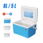 Outdoor Cooler Box Portable Large Capacity Storage Box Camping Incubator Ice Bottle Cooler Mini Fridge With Tem Display 8L / 5L