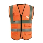 Adjustable Reflective Security Vests High Visibility Reflective Safety Vest Traffic Night Outdoor For Running Cycling Sports