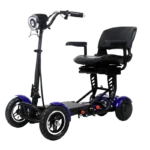 Foldable Four Wheels Elderly Scooter With Comfortable Armrests Seat 36V 15.6A Dual Motor Kick Scooter Electric For Home Use