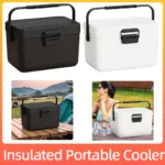 3.8L Cooler Box Insulated Portable Incubator Refrigerator with Heavy Duty Handle Ice Chest Box Outdoor Camping Fishing Ice Box