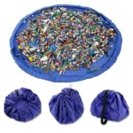 Children Toy Cushion Toy Storage Bag Large Clean Organizer Play Pad Durable Building Block Toy Storage Bag Outdoor Mat beachbag
