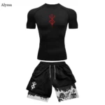 kf-Sf595b2a3a43a4e44aa82465072c4689d6-Men-s-Compression-Suit-Sports-Fitness-Quick-Drying-Suit-Tight-Short-Sleeved-Anime-Double-Layer-Shorts