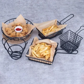 Party Supplies Table Decor Chips Barrel Potato for Kitchen Restaurant French Fries Basket Snack Container Tableware Food Bucket