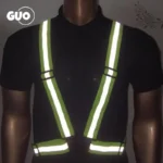 Reflective Vest High Visibility Adjustable Safety Vests Elastic Strip Security Traffic Night Unisex Working Running Cycling Vest