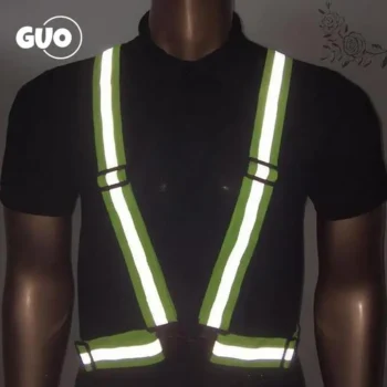 Reflective Vest High Visibility Adjustable Safety Vests Elastic Strip Security Traffic Night Unisex Working Running Cycling Vest