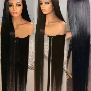 40 Inch Bone Straight 13x6 13x4 HD Lace Frontal Wigs Human Hair 100% Brazilian 360 Full Lace Wig Human Hair Pre Plucked 42 Inch