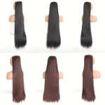 kf-Sead318adce2e480d8910ed8eb4f718e0W-DIFEI-Synthetic-5-Clip-Hair-Extension-Natural-Long-Straight-Red-Blonde-Brown-High-temperature-Fake-Hairpiece