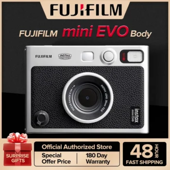كاميرا FUJIFILM الفورية ، ميني إيفو ، أزياء الأطفال ، نمط الرجعية ، أساسيات المواعدة ، 11 مصغرة ، مجموعة حزمة الأفلام ، 20 فيلم