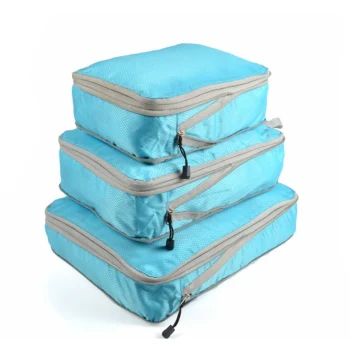 Travel storage bag Compressible packing cube nylon portable tote Luggage storage bag Collapsible waterproof travel suitcase