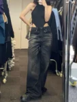 kf-S724b1a2aac6e4ef7a974dc96fd4ca556L-HOUZHOU-Vintage-Black-Wide-Leg-Jeans-Women-Oversized-High-Street-Korean-Fashion-Baggy-Denim-Trousers-Grunge