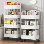 kf-Se6c6175b86bb42169e6b12edda30bc89e-Bookshelf-Storage-Trolley-Mobile-Kitchen-Organizer-Cart-With-Wheels-Multi-Layer-Bathroom-Shelves-Household-Snacks-Storage
