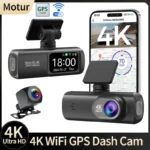 Dash Cam 4K Camera for Car Dashcam GPS WiFi 24h Parking Monitor Night Vision Dvr Front and Rear Video Registrator