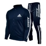 kf-S548528278f004c8aa076e25e08ea42e1U-Men-s-Zippered-Stand-Up-Collar-Training-Suit-Sports-Shirt-and-Pants-Sportswear-Running-Fitness-Wear