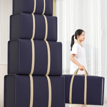 Foldable Large Capacity Clothing,Quilt Storage Bag,Dust-Proof and Removable,Sturdy,Travel,Moving Doggy Bag,Space Saving