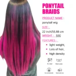 kf-A1c89712a5542440dbb6acea07aa1a997Z-22-Inches-5-Pcs-Pack-Sparkle-Hair-Extensions-Clip-In-Rainbow-Shiny-Sparkle-Hair-Tinsel-Heat