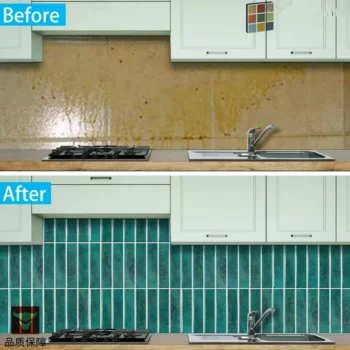 ذاتية اللصق ثلاثية الأبعاد بلاط الموزاييك للمطبخ ، قشر و عصا لوحة الحائط ، مات الخطي باكسبلاش ، ملصق الحمام مقاوم للماء