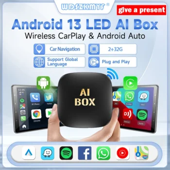 محول سيارة أندرويد 13 ، مشغل سيارة سلكي إلى لاسلكي ، صندوق AI ذكي للسيارات ، بطاقة TF واي فاي لـ Netflix ، Youtube ، 3 في 1 ، جديد