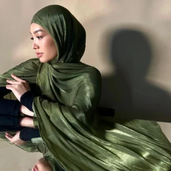 وشاح حجاب حريري للنساء ، شالات إسلامية ، حجاب جيد التهوية ، عمامة إسلامية ، مطوي ، رمضان ، سادة ، شرارة ، جديد