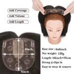 kf-S57ab792b6bdb4dbe9e74c8a95c2d06cfq-Benehair-14-Striaght-Hair-Toppers-with-Side-Bangs-for-Women-Synthetic-Hairpieces-Adding-Hair-Volume-Topper