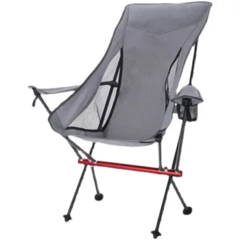 كرسي قابل للطي للتخييم وصيد الأسماك ، كرسي قابل للطي ، كرسي طويل للاسترخاء ، أثاث سفر قابل للطي ، للنزه