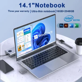 كمبيوتر محمول نحيف ويندوز 11 برو ، بوصة ، إنتل بنتيوم N3700 ، 16 جيجابايت ، Ultra GB ، كمبيوتر مكتبي ، كمبيوتر مكتبي ، جديد ،