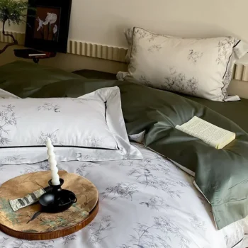 100% Cotton Bed Sheet 100S Australian Cotton Four Piece Set Chinese Style Digital Printed Quilt Cover Bedding Supplies