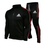 kf-S548528278f004c8aa076e25e08ea42e1U-Men-s-Zippered-Stand-Up-Collar-Training-Suit-Sports-Shirt-and-Pants-Sportswear-Running-Fitness-Wear