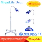 GreatLife Dent Portable Mobile Stand 10 Led Teeth Whitening Lamp Accelerator Bleaching Machine Mobile Teeth Whitening Light Lamp