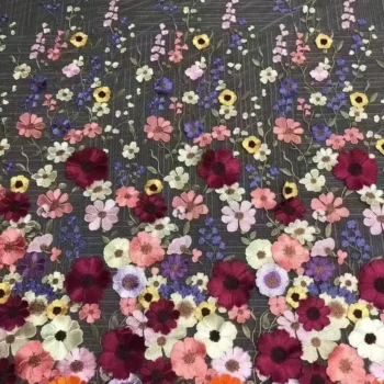 8 Colors multicolor handmade 3D flower lace fabric colorful evening dress lace fabric fashion dress lace 130cm width fabric