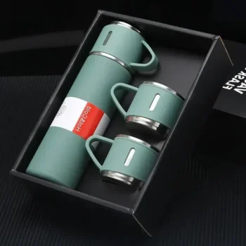 304 Vacuum Thermos Cup Set Stainless Steel Portable Sport Travel Handbag Gift Box Coffee Business Water Bottles