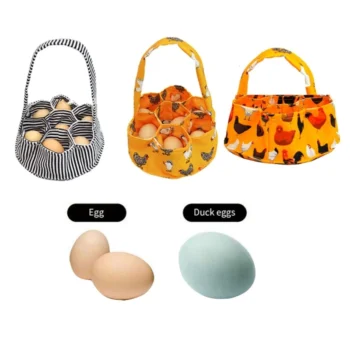 Multifunctional Eggs Collecting Bag Canvas Eggs Gathering Basket Perfect Gift for Home Farms and Gardening Enthusiasts Wholesale