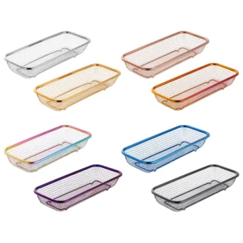 Kitchen Cutlery Drain Basket Stainless Steel Flatware Drying Rack Countertop Utensil Holder Household Washing Organizer