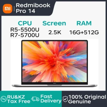 لاب توب شاومي-ريدبوك برو 14 ، شاشة من نوع K ، AMD Ryzen ، 16 جيجابايت dddr4 ، 1 جيجابايت ، 2 جيجابايت ، كمبيوتر محمول ، كمبيوتر محمول