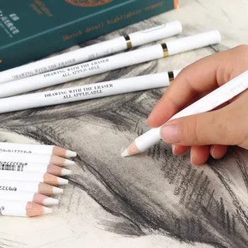 محايات قلم رصاص احترافية ، محايات مطاطية على شكل قلم للرسم والرسم ، منظف محمول ، أدوات مكتبية كورية ، لوازم مكتبية