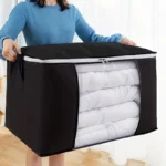 1pc Non-woven Fabric Quilt Storage Bag, Waterproof And Moisture-proof Large Capacity Clothes Storage Bag, Quilt Finishing Bag, H