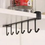 kf-S138adc6411644d1483be30ab0ea96036y-6-Hook-Coffee-Cup-Mug-Holder-Plastic-Cabinet-Kitchen-Storage-Rack-Multifunction-Hook-Shelf-Sundry-Organizer