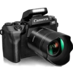 كاميرا رقمية DSLR عالية الدقة للتصوير الفوتوغرافي ، كاميرات مزدوجة ، شاشة لمس ، تكبير 16x ، 64MP ، 4K ، WiFi ، 4.0 "، بث مباشر للفيديو ، تسجيل الدخول