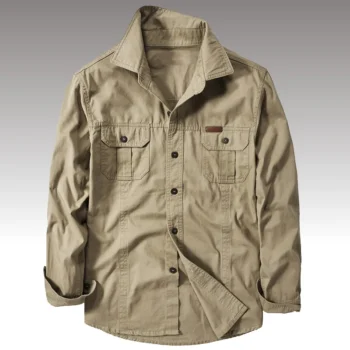 Brand Cotton Shirt Men's Spring Casual Cargo Shirts Male Long Sleeves Shirts Camiseta Masculina Plus Size 5XL 6XL