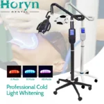 60W Portable Dental Teeth Whitening LED Machine 3 colors Moveable Bleaching Unit Lamp Floor Standing With Wheels