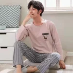 kf-S4529b8b474b949eca814d5b3ab5a1085p-Men-s-Pajamas-Loungewear-Set-Long-Sleeve-Spring-Autumn-Loungewear-Men-s-Autumn-Winter-Styles-Youth